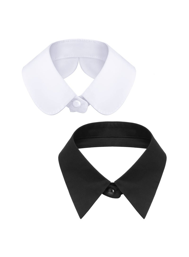 2 Pieces Fake Collar Detachable Dickey False Lapel Blouse Women's Faux Styles Medium - Image 1