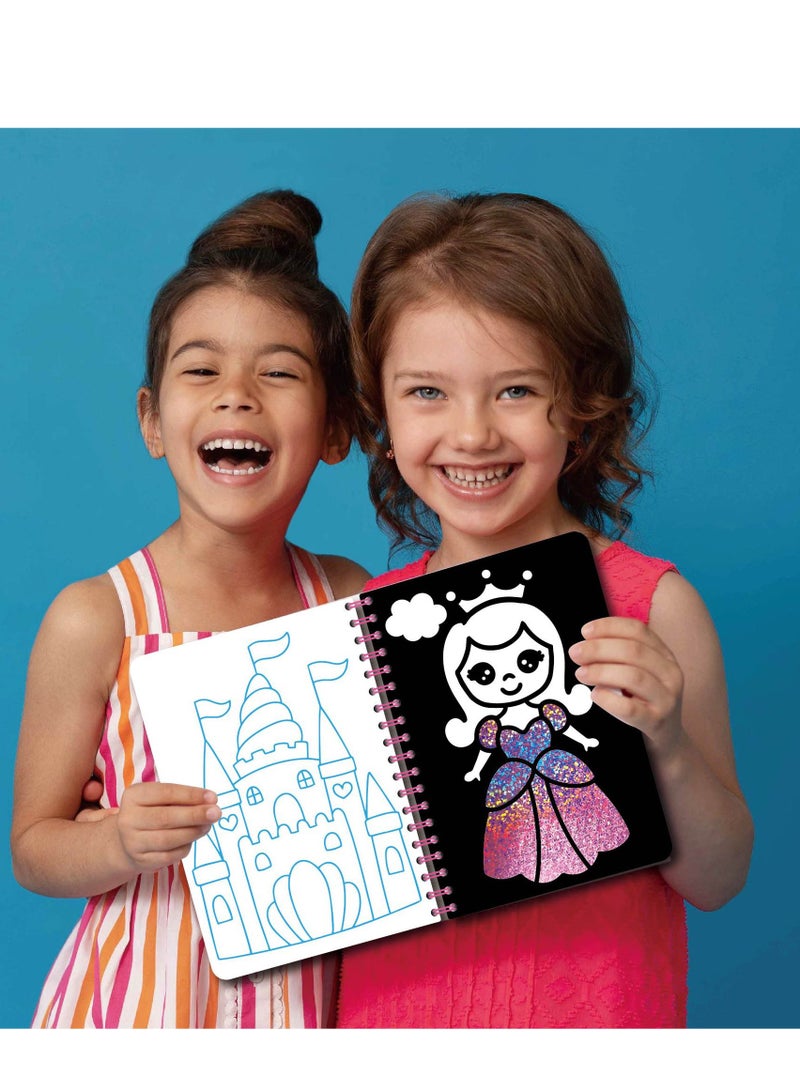 Magical Art Poster Children's Princess Animal Handmade DIY Coil Notebook Colorful Coloring Magical Art Painting - Image 4
