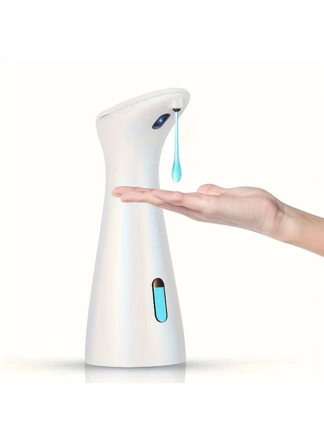 White Automatic Soap Dispenser Sensor Activated Touchless for Kitchen and Bathroom - Image 5