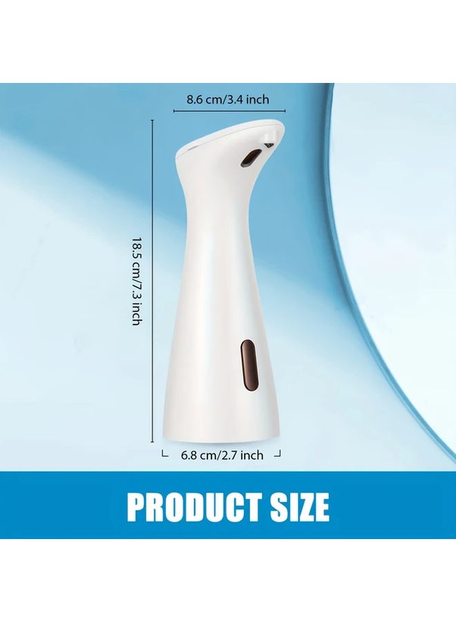 White Automatic Soap Dispenser Sensor Activated Touchless for Kitchen and Bathroom - Image 3