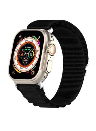 Replacement Strap Double Color Nylon Watch Band For Apple Watch Ultra 49mm Black - pzsku/Z9FCE8892631C739741EEZ/45/_/1714875586/70e11475-e5d6-4f22-8548-295631d5db30