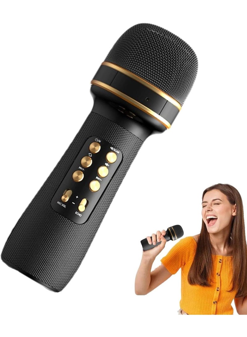 DLC Portable 7-in-1 Karaoke Wireless Microphone Handheld Mic Speaker Singing Home Party Birthday Wedding for All Smartphones Gift for Kids, Friends - Image 2
