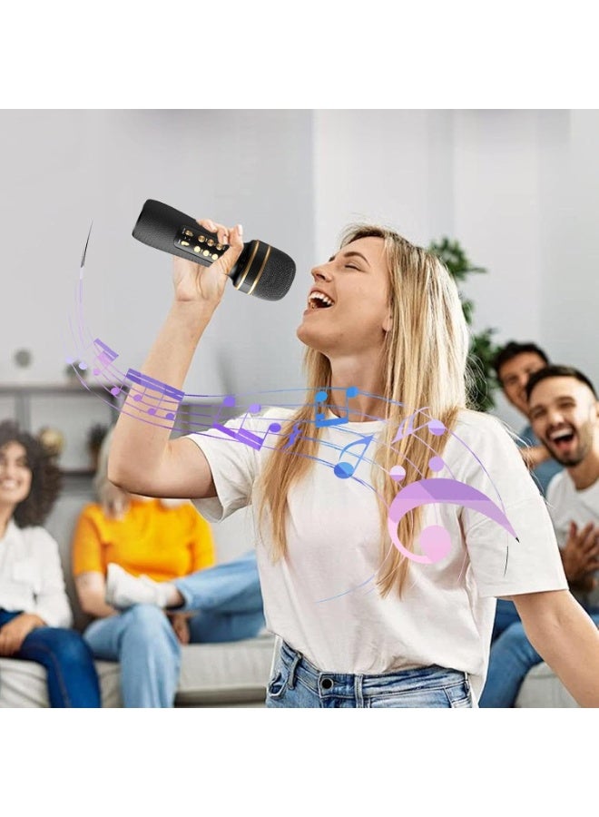 DLC Portable 7-in-1 Karaoke Wireless Microphone Handheld Mic Speaker Singing Home Party Birthday Wedding for All Smartphones Gift for Kids, Friends - Image 5
