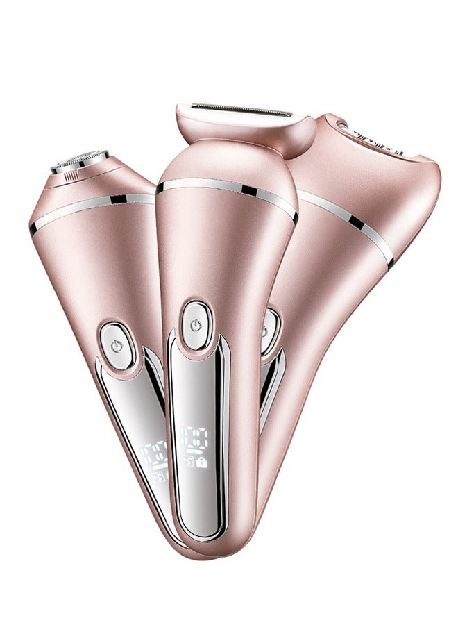 General Electric Shaver for Women for Legs Bikini Trimmer Electric Razors for Women Underarm Public Hairs Rechargeable Womens Shaver Wet Dry Use Painless Cordless with Detachable Head  - Image 2