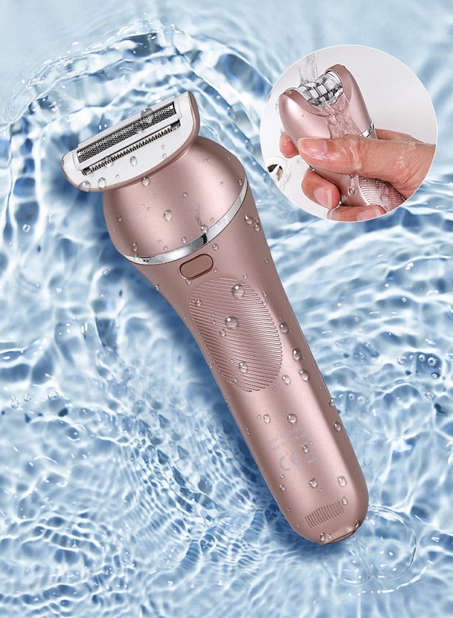 General Electric Shaver for Women for Legs Bikini Trimmer Electric Razors for Women Underarm Public Hairs Rechargeable Womens Shaver Wet Dry Use Painless Cordless with Detachable Head  - Image 5