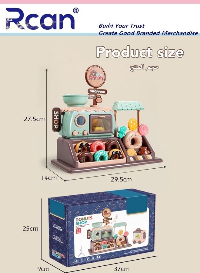 Rcan Children's Dessert Toy Set, Children's Kitchen Accessories Ice Cream Parlour,Educational Pretend Play Food for 3 Years, Boys and Girls Children's Toy - Image 5