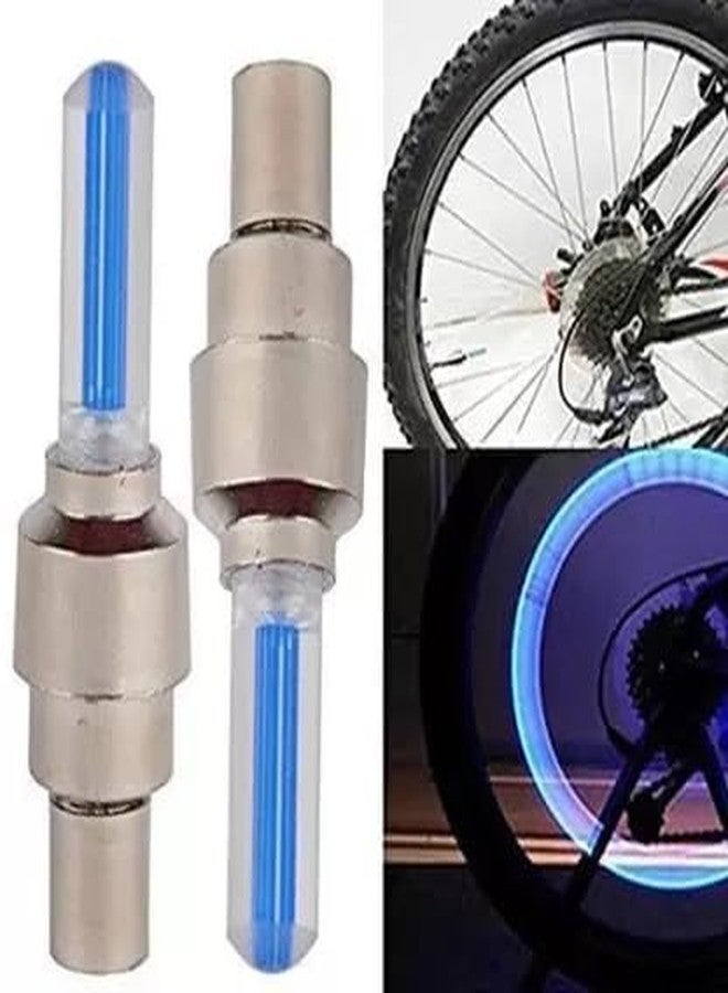 FCCRACING Cycle Fornt Head Light and Cycle Wheel Valve Blue Light LED Front Light (Multicolor) - Image 3