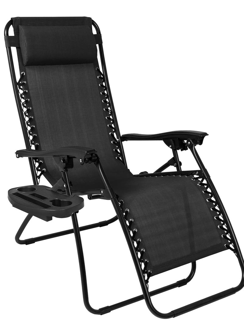2 Pack Camping Chairs Outdoor Camping Beach Chair Lightweight Gravity Lounge Chair Reclining Patio Chairs Folding Recliner Portable Camping Chair for Beach, Hiking, Picnics