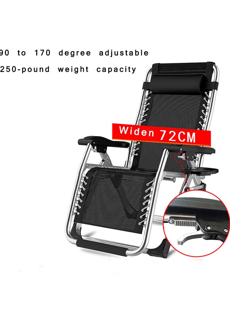 2 Pack Camping Chairs Outdoor Camping Beach Chair Lightweight Gravity Lounge Chair Reclining Patio Chairs Folding Recliner Portable Camping Chair for Beach, Hiking, Picnics