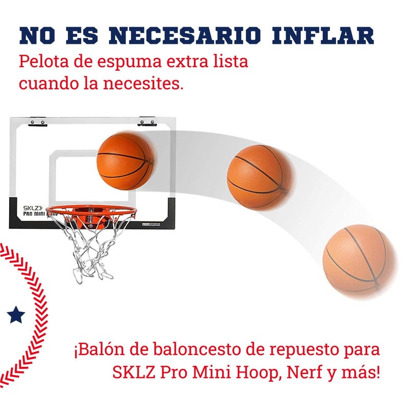 Botabee 5” Foam Mini Basketball for Pro Mini Basketball Hoop, 2 Pack | Safe & Quiet Small Basketball for Over The Door Mini Hoop Basketball Sets - Image 3