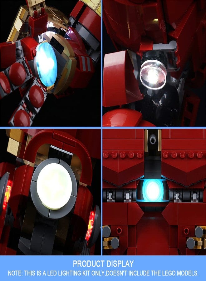 VONADO LED Light Kit Compatible with Hulkbuster 76210, DIY Lighting Set (No Lego Model, Only Light) - Image 3