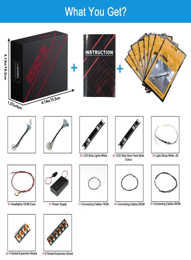 VONADO LED Light Kit Compatible with Hulkbuster 76210, DIY Lighting Set (No Lego Model, Only Light) - Image 2