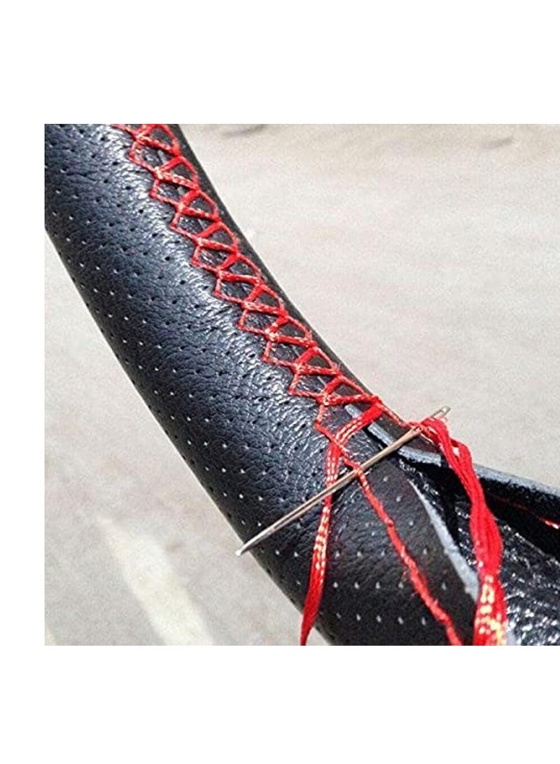 جراب طارة خياطة جلد خامة جيدة خيط لون احمر شكل حديث - Image 3