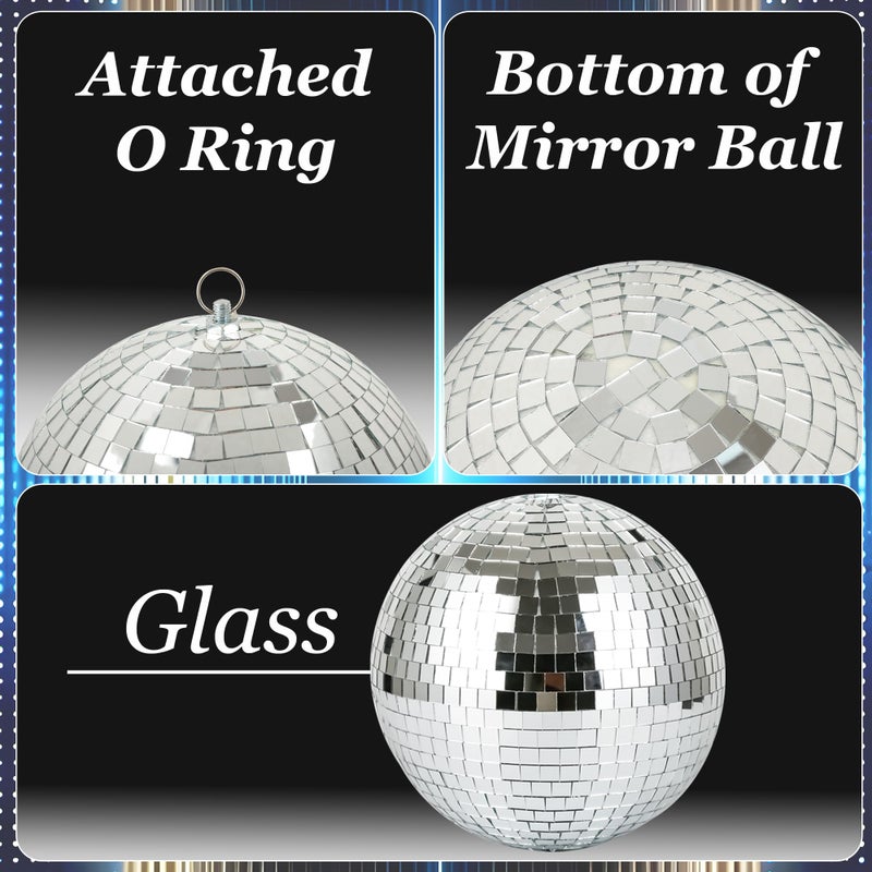 NuLink 8inch Disco Ball Decor Mirror Balls Hanging Disco for Party Decorations Wedding HomeNuLink 8inch Disco Ball Decor Mirror Balls Hanging Disco for Party Decorations Wedding Home - Image 2