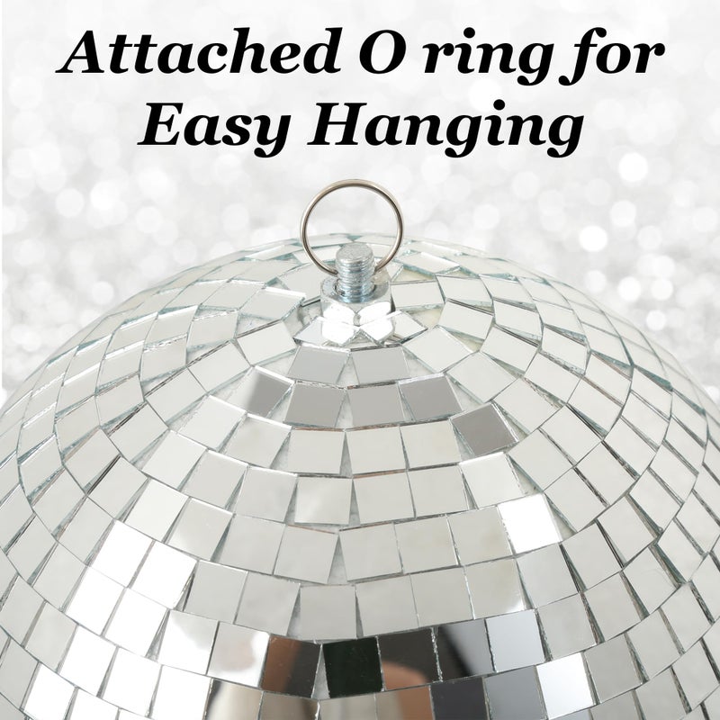 NuLink 8inch Disco Ball Decor Mirror Balls Hanging Disco for Party Decorations Wedding HomeNuLink 8inch Disco Ball Decor Mirror Balls Hanging Disco for Party Decorations Wedding Home - Image 3