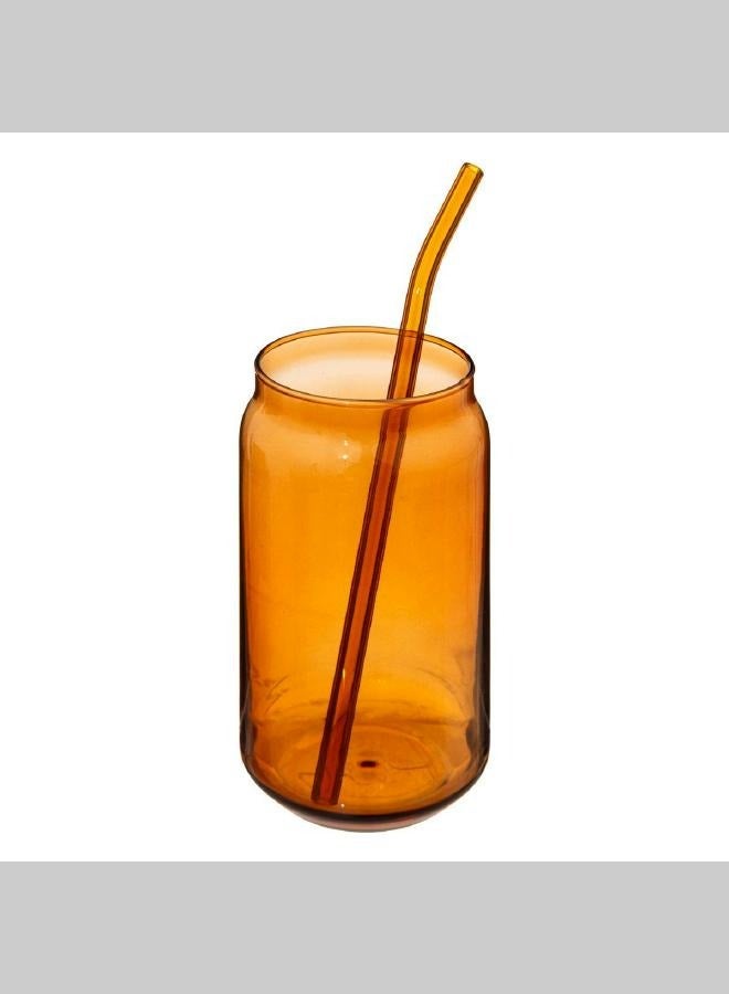 LOFT JUICE,GOB,L7.8XP7.8XH13.5CMS,AMBER,GLASS-202118B - Image 3