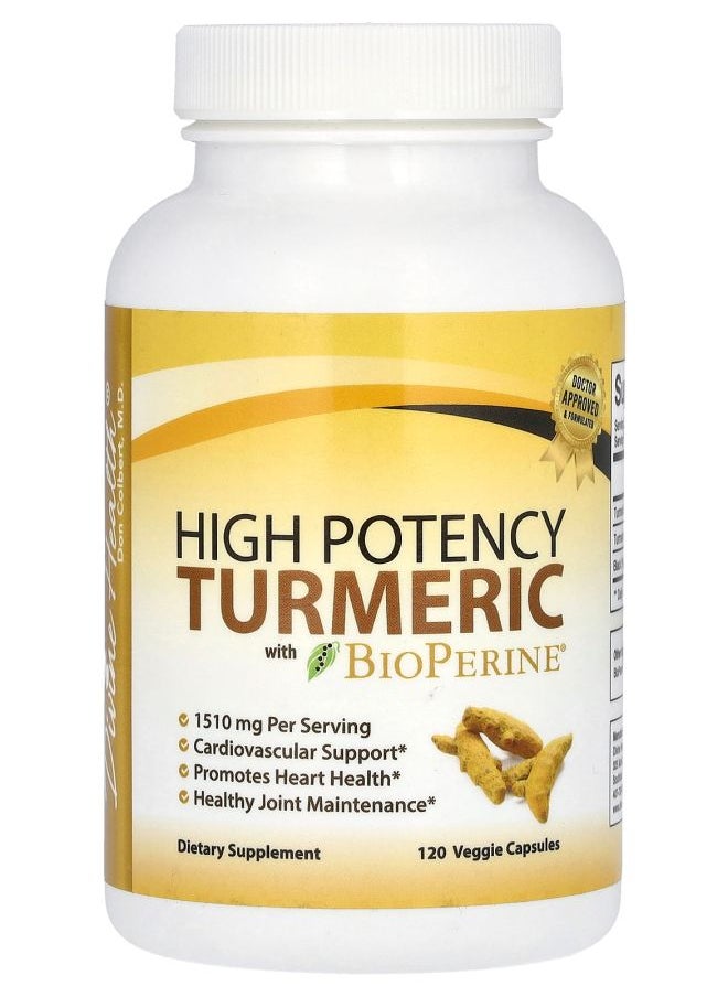 High Potency Turmeric With BioPerine 120 Veggie Capsules - pzsku/Z9FCEDBA372BEC124925FZ/45/_/1730767258/699b05a5-0cb7-47d8-82f8-f970d3451a92