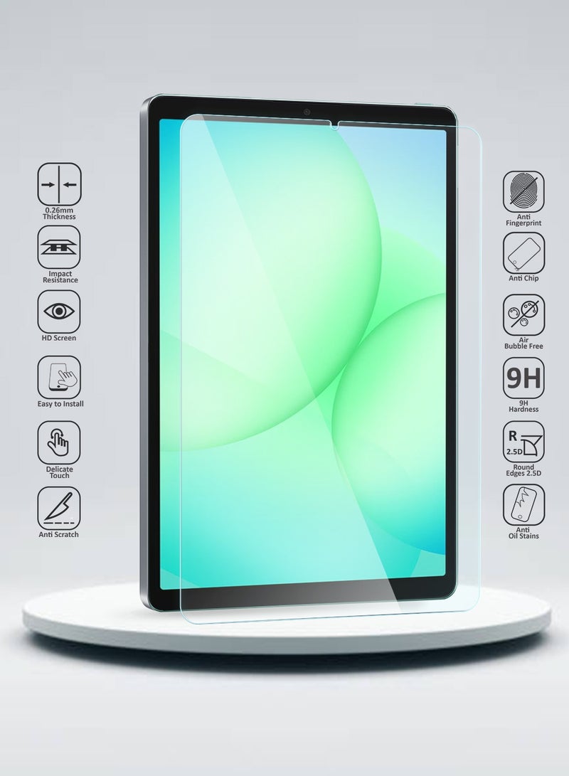 Wtech Samsung Galaxy Tab A11 4G 2025 (8.7 inch) WTech Premium Series Curved Edges Full Cover Tempered Glass Tablet Screen Protector (TSGPCN) - Clear - Image 2