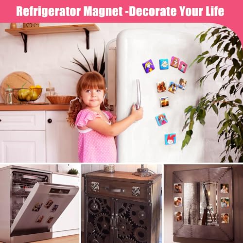 Goodcrafter Magnet Maker Machine, 2-in-1 Fridge Magnet & Button Maker Machine, 50mm/1.97 inch Square Magnets Badge Maker Machine with 550 Free Parts (Includes 50 Pins) - Image 3