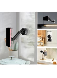 Generic Phone Stand Magnetic Vacuum Phone Holder with Rotating Suction Cup for Wall,Desk,Kitchen,and Bathroom  - Image 3