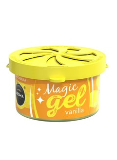 AROMA CAR Magic Gel Vanilla – Car Air Freshener – 55g – Long-Lasting Gel Formula 
