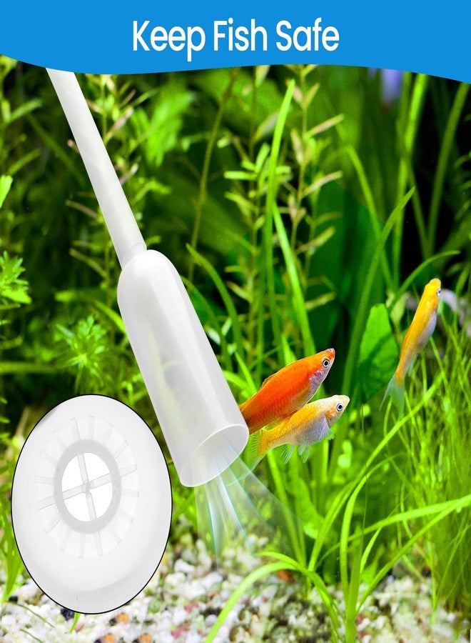 Depeew Gravel Vacuum for Aquarium Siphon, 6.4ft Fish Tank Siphon - Thick, Wide Tubing, Quick & Easy Waste Removal or Water Changes, Fish Tank Cleaner, Blue - Image 4