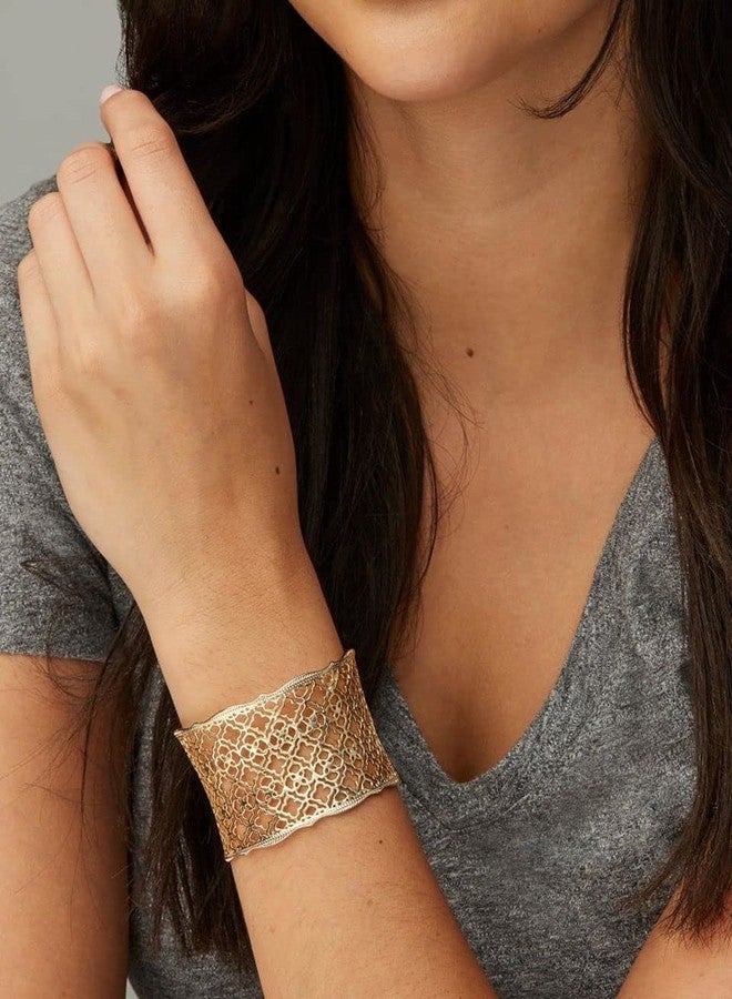 Kendra Scott Candice Cuff Bracelet for Women in Filigree, Fashion Jewelry, Rhodium-Plated - Image 3
