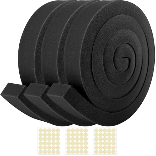 Tlswshsy 2 in x 6.5 ft Air Conditioner Foam Tape - 3Pcs Non-Adhesive Foam Seal Strip with Glue Point for Door & Window Seal - Image 1