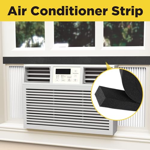 Tlswshsy 2 in x 6.5 ft Air Conditioner Foam Tape - 3Pcs Non-Adhesive Foam Seal Strip with Glue Point for Door & Window Seal - Image 4