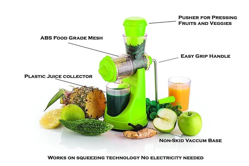 Kesariya Enterprise Kesariya Enterprise Mini Portable Juicer Machine Juicer Hand Juicer for Fruits and Vegetables with Steel Handle Vacuum Locking SystemShakeFruit Juicer Machine for All Fruits 1PC  - Image 2