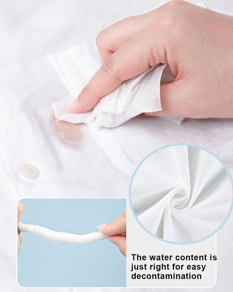 Individually Packaged Clothes Stain Remover Wipes, Personal Wrap Wipes, Clothes Oil Remover (Pack of 1, 20Pcs) - Image 3