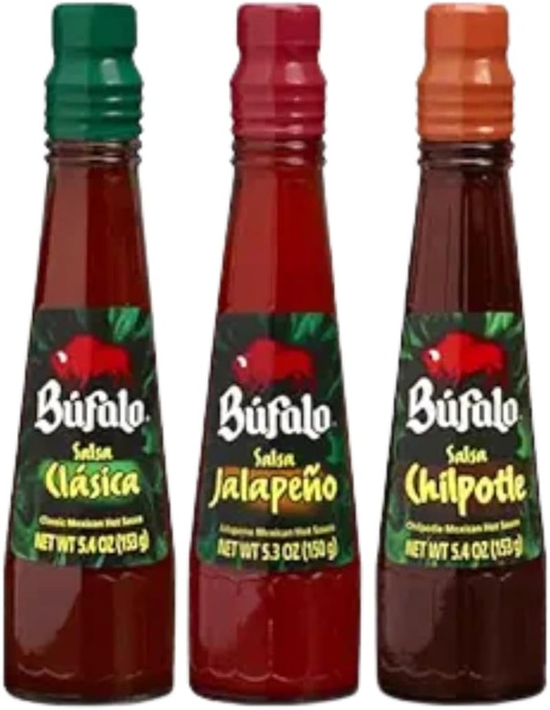 Bufalo Salsa Set of 3 - Jalapeno, Chipotle, Clasica - Image 1