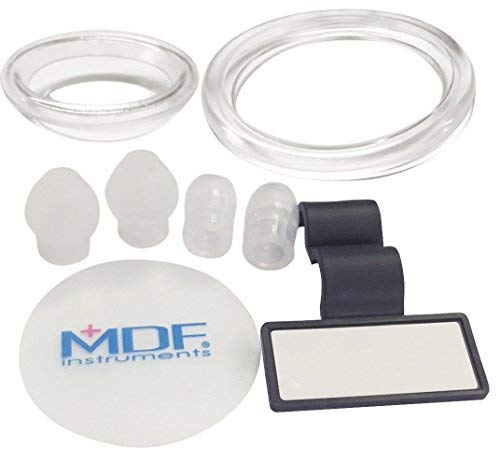 MDF Instruments ستيثوسكوب ستانلس ستيل MD One من MDF، للبالغين، أنبوب أزرق ملكي، قطع صدرية فضية - سماعة رأس، MDF77710 - Image 3