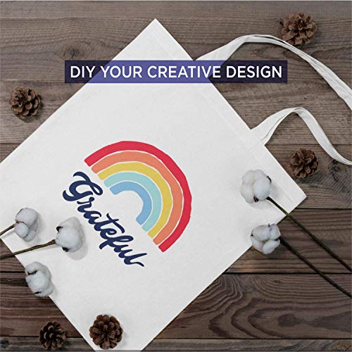 Lify Canvas Tote Bags Bulk Shopping Bag for Crafts, DIY Reusable Grocery Bag, 14 X 16 Inch – 3 Piece Pack (White - 3Pcs, 14’’ (35.56 CM) x 16’’ (40.64 CM)) - Image 5