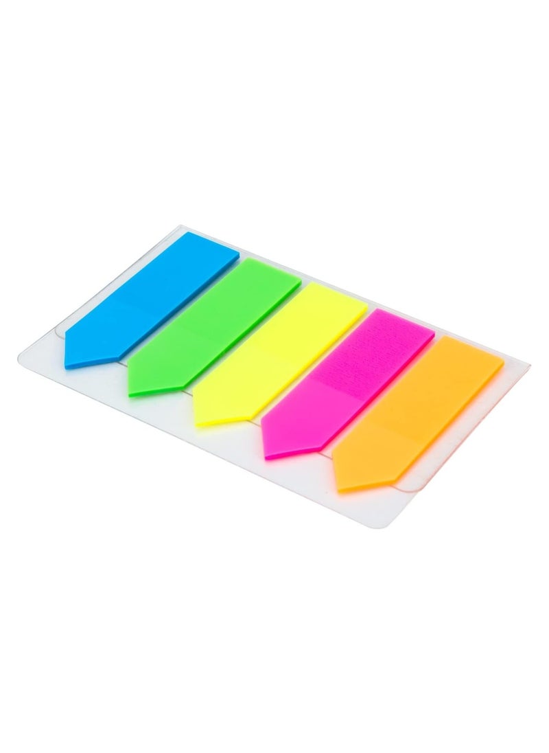 Deli 100-Piece Plastic Index Tabs 43x12mm Size Multicolour  - Image 3