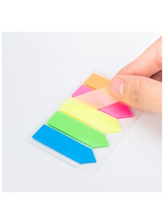 100-Piece Plastic Index Tabs 43x12mm Size Multicolour - view 2