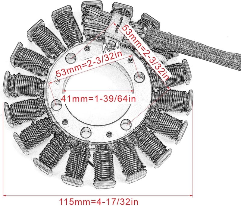 DEMULAX Motorcycle Ignition Stator Coil for CBF 1000 - Image 2