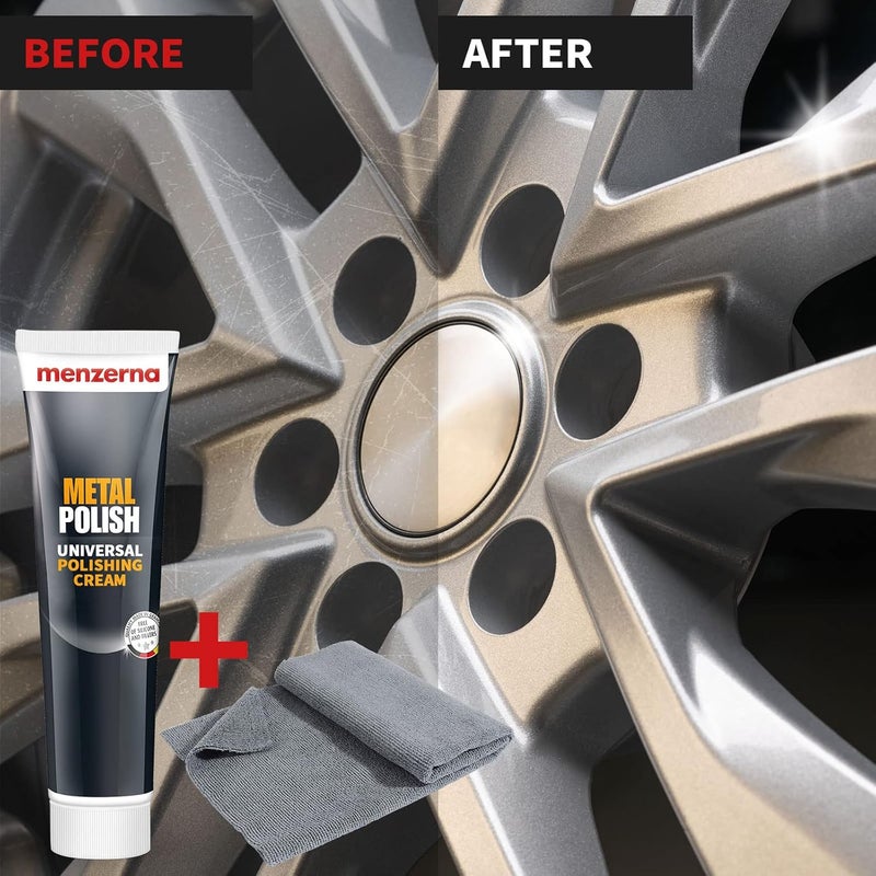 menzerna Metal Polish Universal Polishing Cream (cleans and polishes stainless steel, aluminium, chrome, brass, copper, silver and plastics) - Image 3