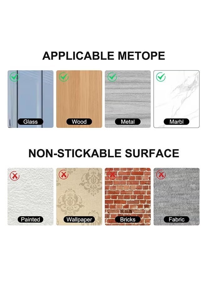 NOOM 10-Piece Wall Hooks - Self Adhesive Hook - Without Nails Drill Free Strong Sticky Hook - Hanging Heavy Duty - for Home, Bathroom, Kitchen, Office - Image 3