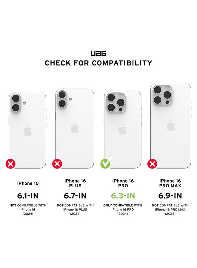 Urban Armor Gear Urban Armor Gear UAG iPhone 16 Pro Case, Essential Armor Mag-Safe Compatible, Slim Fit Rugged Protective Case/Cover Designed for iPhone 16 Pro (6.3-inch) 2024 (Military Drop Tested) - Olive Drab - Image 2