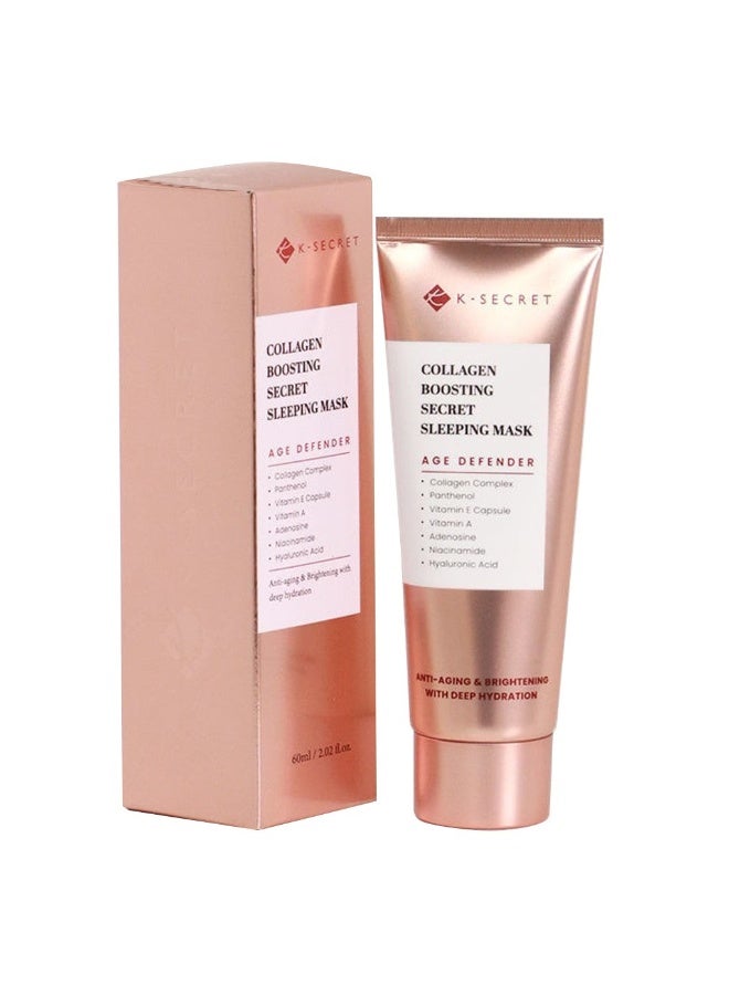 K-SECRET Collagen Boosting Secret Age Defender Anti-Aging And Brightening Sleeping Mask 60 ML - Image 3