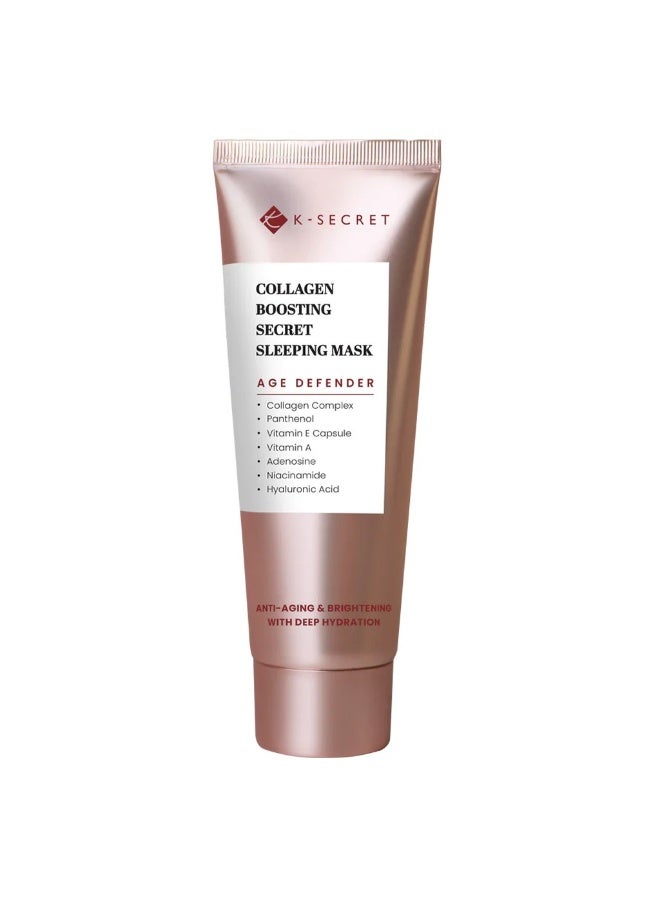 K-SECRET Collagen Boosting Secret Age Defender Anti-Aging And Brightening Sleeping Mask 60 ML - Image 5