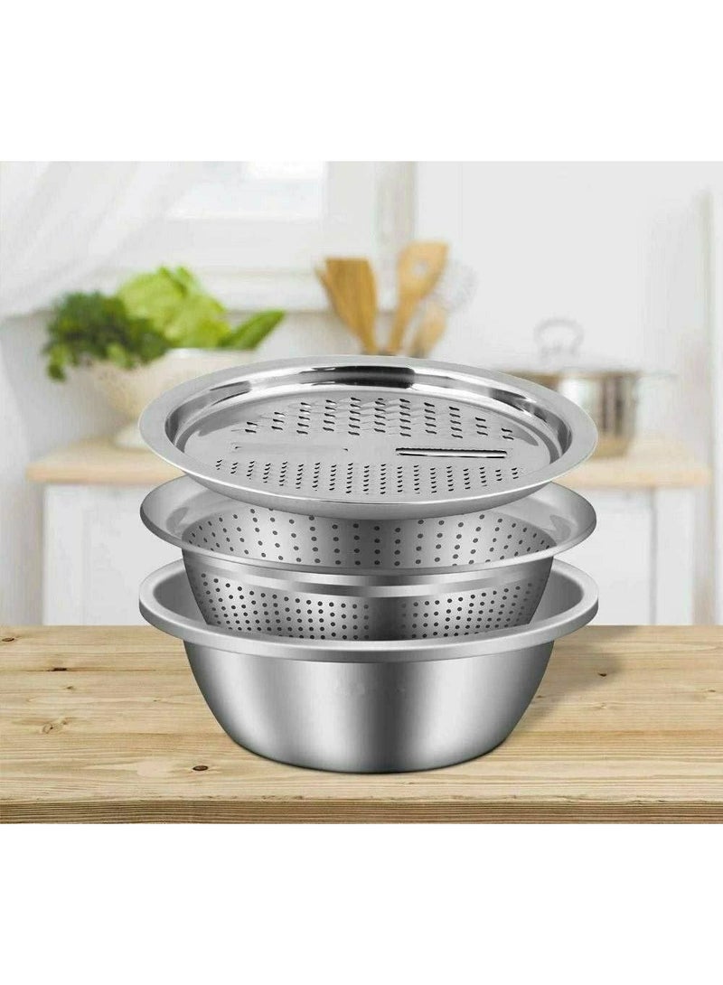 طقم العجان والمبشرة والمصفى استانلس 3 قطع مقاس 26 - Image 3