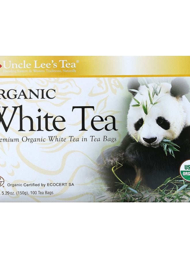 Uncle Lee's Tea Organic White Tea 100 Tea Bags 5.29 oz (150 g)
