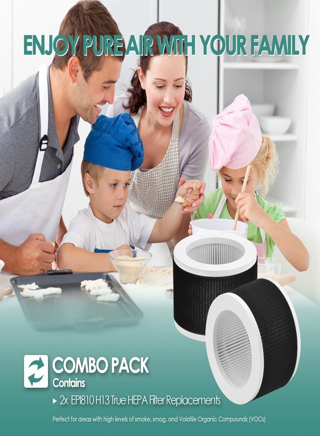 Keedal EPI810 Filter Replacement Compatible with Mooka Air Filter Replacement for Mooka Air Purifiers and Koios MEGAWISE Air Purifier with 3-Stage True High-Efficiency and Activated Carbon Filter, 2-Pack - Image 3