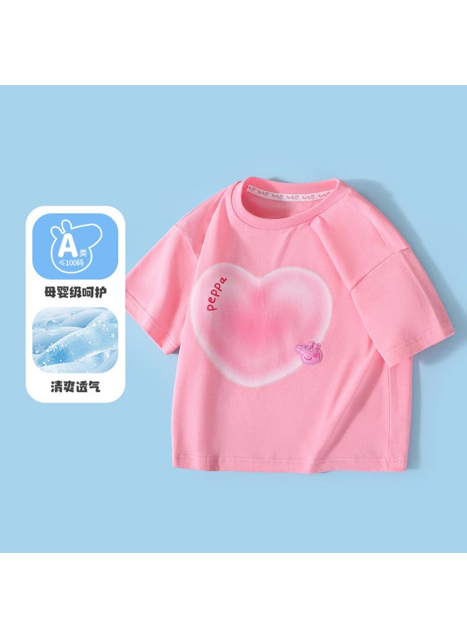 Peppa Pig 25 Summer Thin Kids Short-sleeve T-shirt Breathable Soft Infant Tee - Image 2