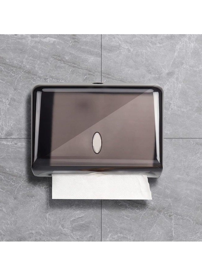 TOUCHLESS PAPER TOWEL DISPENSER WALL MOUNT NO DRILLING WATERPROOFDUSTPROOF MULTIFOLD TISSUE HOLDER FOR HOME KITCHEN OFFICE BATHROOM TOILET