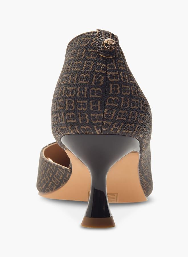 Flora Bella By Shoexpress Women Solid Pointed Toe Sandals with Flared Heels - Image 5