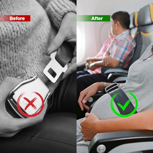 Hadwoer 2 in 1 Airplane Seat Belt Extender - Adjustable Length, Fits All Airlines Including Southwest Airlines' 737-800/737MAX8 - Image 3