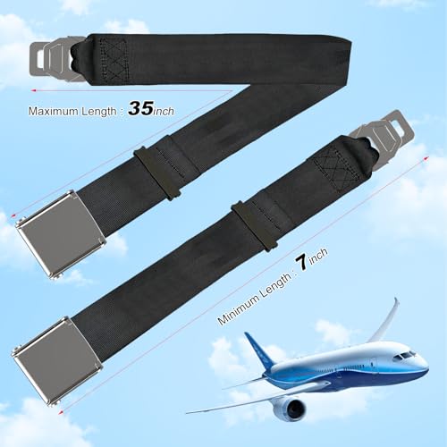 Hadwoer 2 in 1 Airplane Seat Belt Extender - Adjustable Length, Fits All Airlines Including Southwest Airlines' 737-800/737MAX8 - Image 5